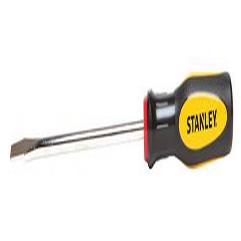 Stanley 60-006 Standard Fluted Standard Slotted Tip Screwdriver 1//4 Inch X 6 Inch